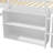 Solid Wood Twin Loft Bed With Desk & Bookshelves, White Finish, For Kids Room