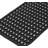 Black Geometric Circles Vinyl Non-Slip Bathtub Shower Mat With Suction Cups -27" X 15"-156550753