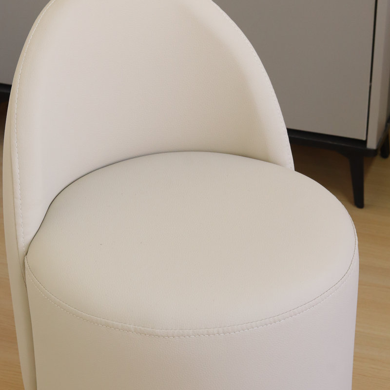 1Pc, Bedroom Dressing Stool, Rotating Stool, Light Luxury Dressing Stool, Home Dressing Chair, Modern Backrest Dressing Table Stool