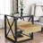Space-Saving Natural Wood Coffee Table for Living Room - Tempered Glass Top, Easy-Clean &amp; Smart Storage-924908020