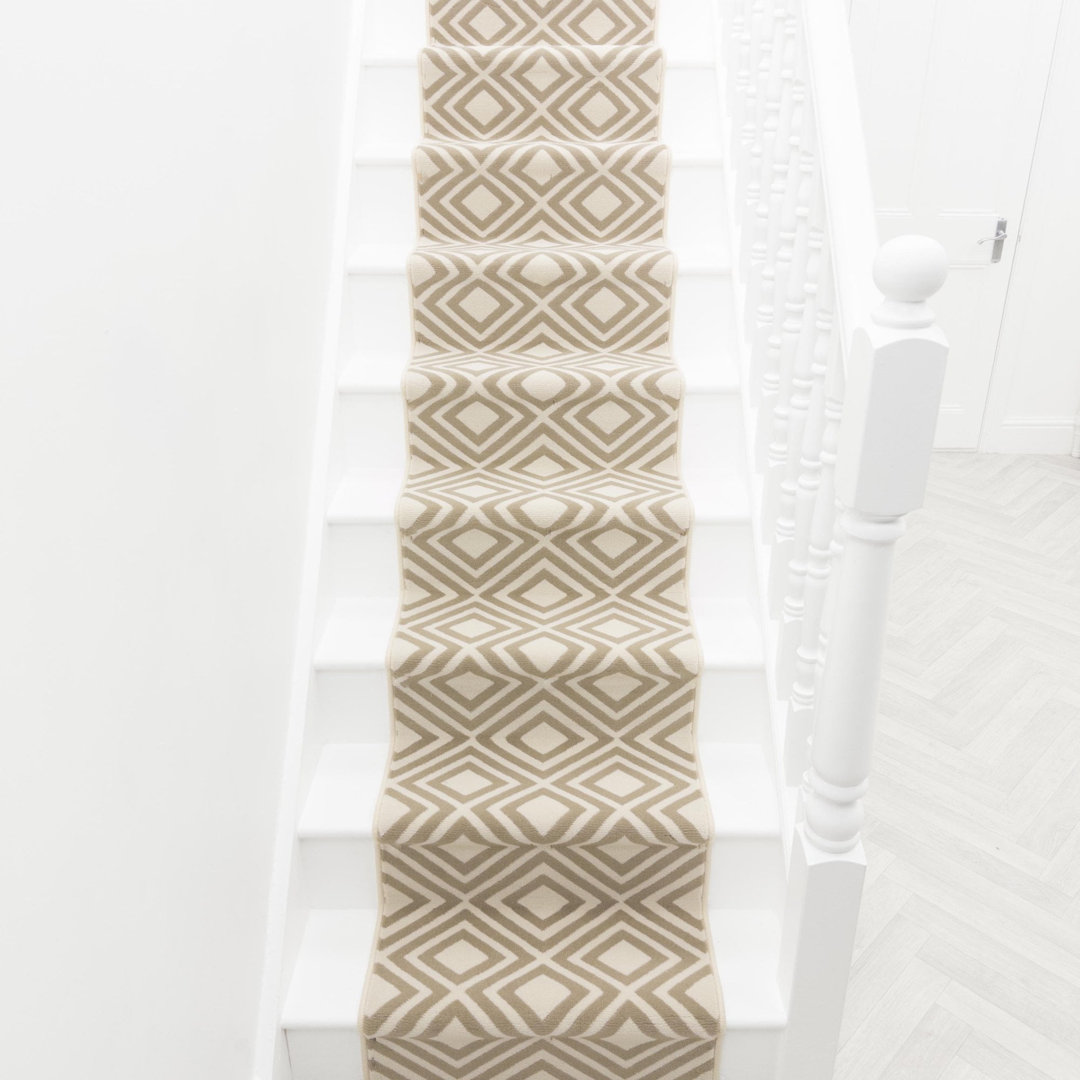 Kilim Beige Stair Runner – Soft & Durable Carpet Runner for Stairs & Staircases, Multiple Lengths