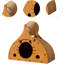 Brown Multi-Functional Cat Scratcher Lounge Bed