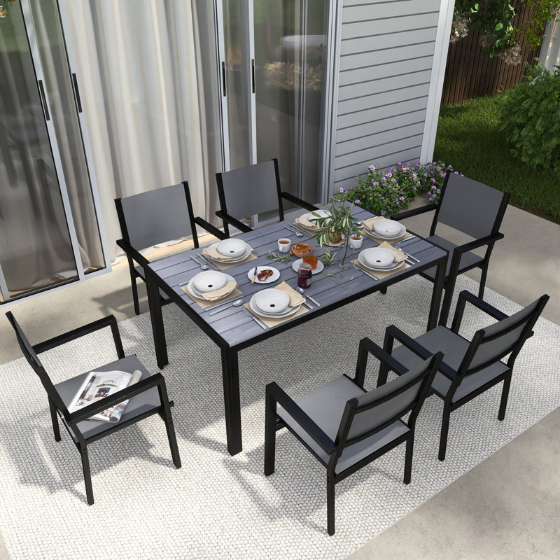 Ensemble repas pour 6 personnes, Gris