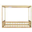 Lit en bois d'hévéa avec clôture Canopy-853965308