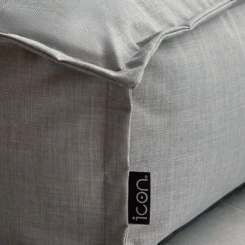 Bean Bag Bazaar Vita Ourdoor Footstool, Grey