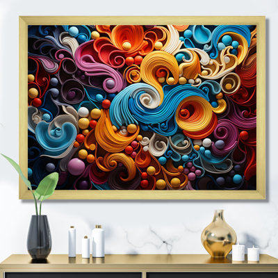 Opt Art Vibrant Illusions I - art mural Op Art