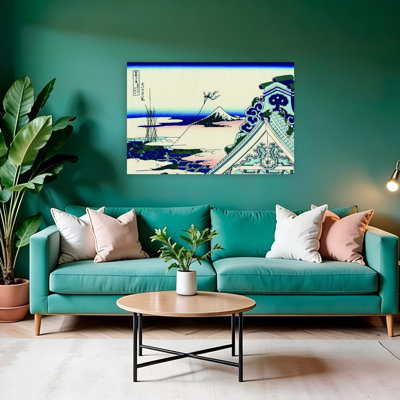 «Asakusa Honganji Temple In The Eastern Capital Classic Abstract Contemporary Landscape Mountain», reproduction d'art mural