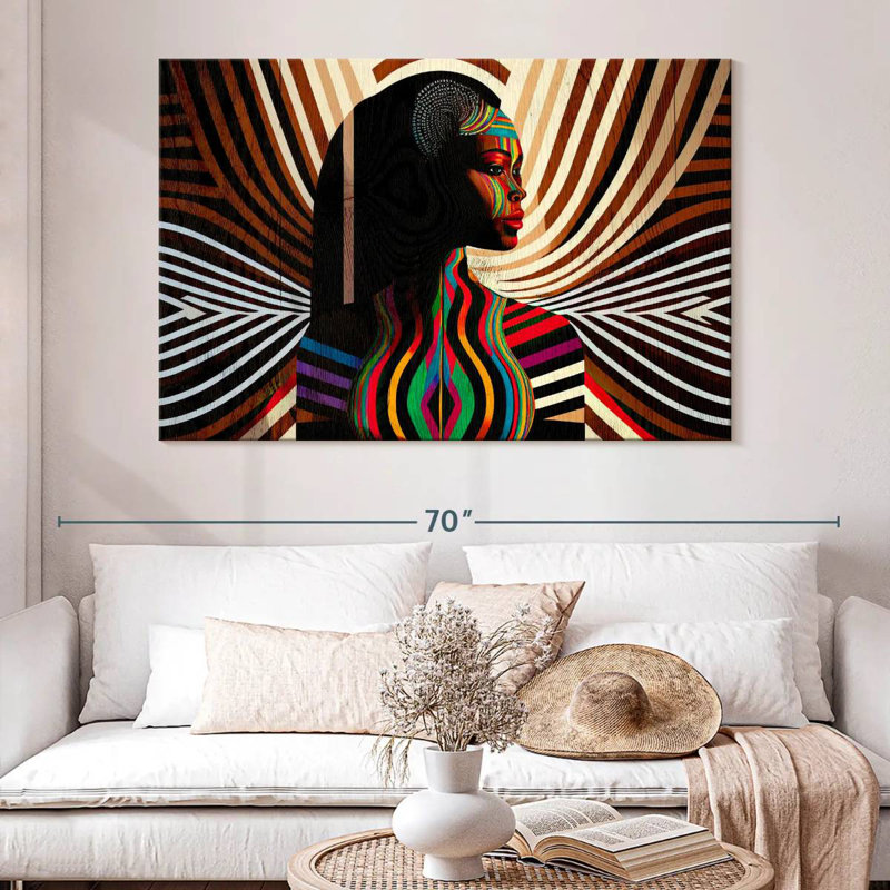 Fille africaine Leisha, H 34 po x l 51 po