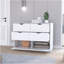 Commode 4 tiroirs, finition blanche-1596953340