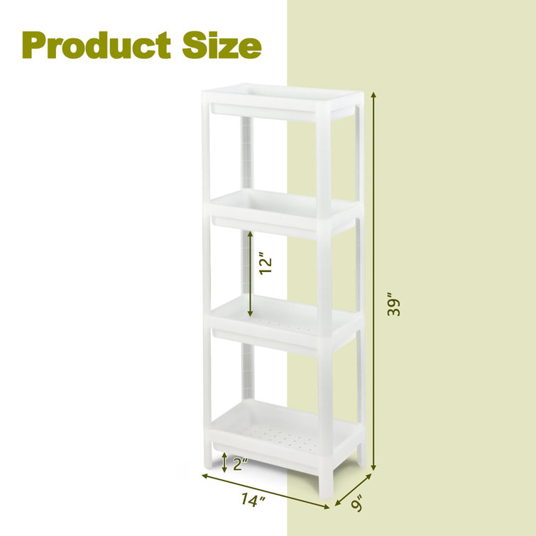 Rebrilliant Neponset 59'' W Plastic Storage Rack & Reviews