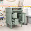 Meuble-lavabo autoportant avec lavabo, rangement réglable-1270076073
