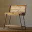 Console rectangulaire en bois massif brun