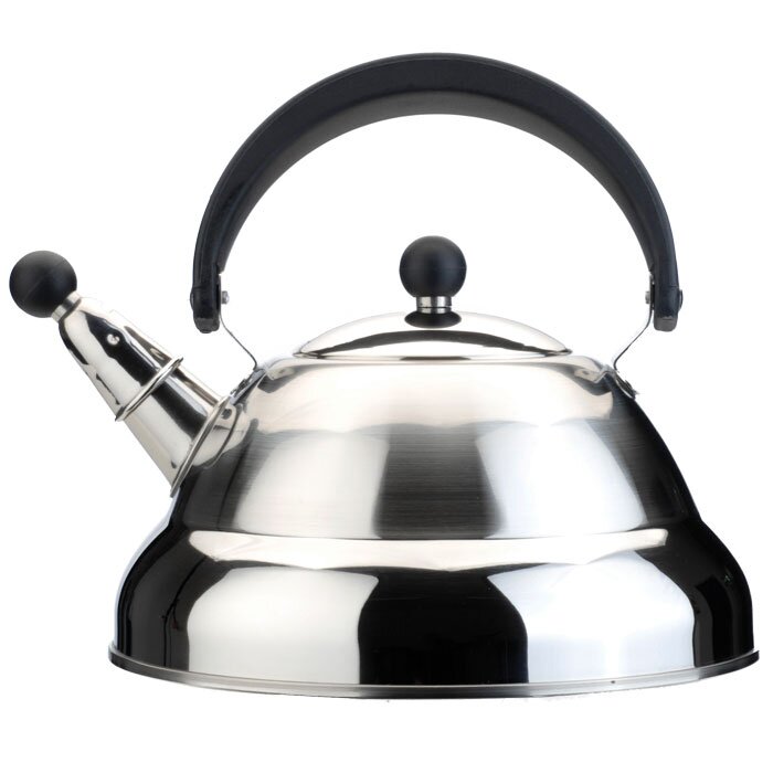Demeyere RESTO Stainless Steel Whistling Tea Kettle 2.7 Qt Induction ~ Gas