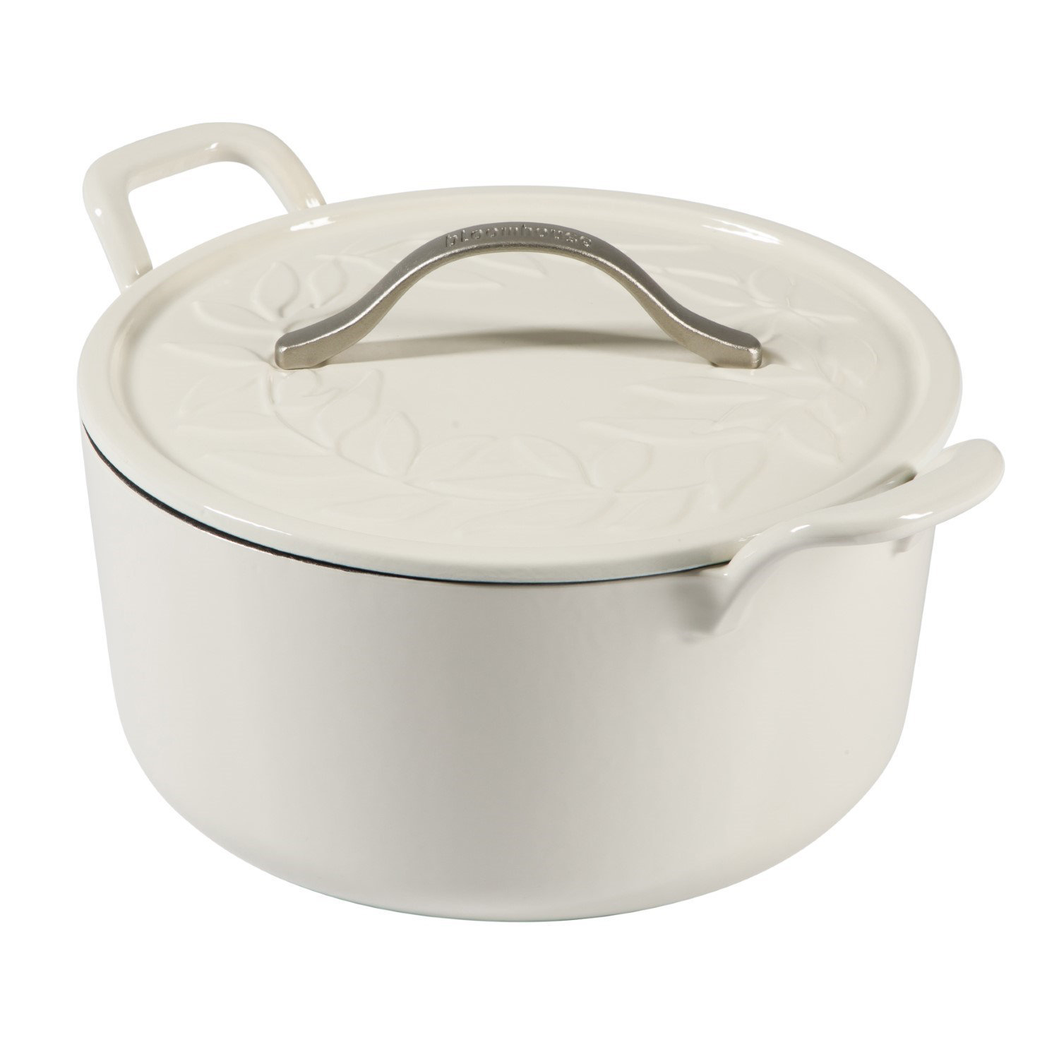 Enameled Cast Iron Dutch Oven, White
