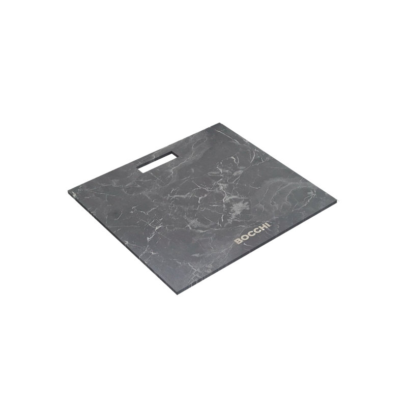 Charcoal Marble Rectangular Cutting Board with Handle