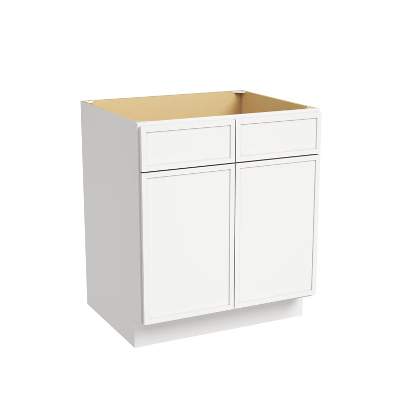 CASAINC Ready-to-Assemble W30"x H34.5"x D24" Kitchen Sink Base Cabinet with False Drawer, W30"x H34.5"