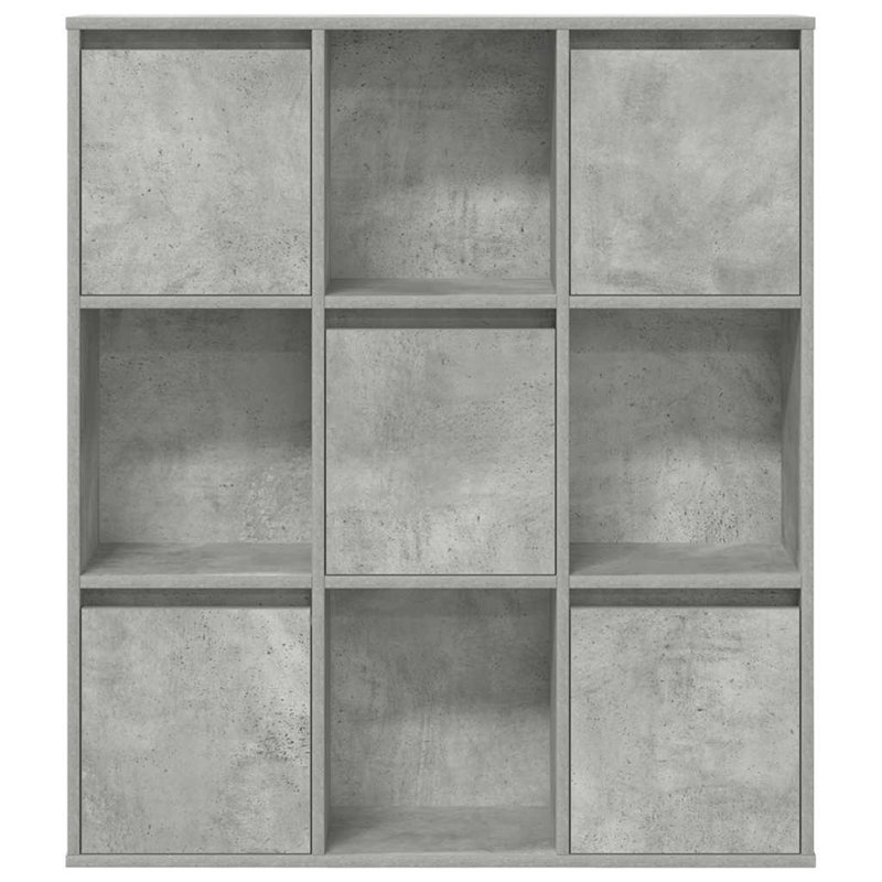 Bookcase 89X24x101.5 Cm Engineered Wood, Concrete Grey