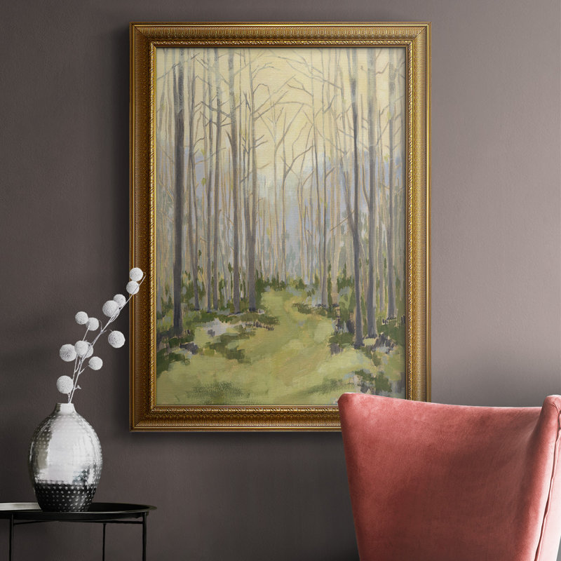 Toile délicate encadrée de qualité supérieure «Delicate Forest I», L 16 po x H 20 po