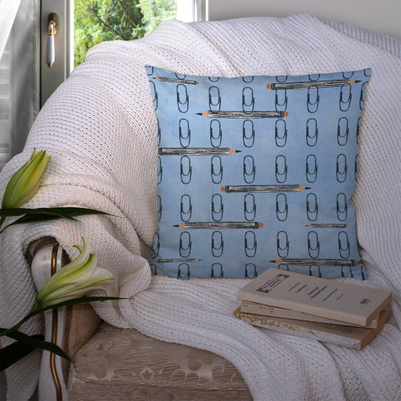  Coussin extérieur Organisé, 14 po x 14 po, Bleu
