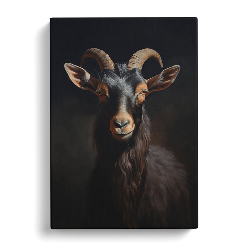 Goat Realism - Wrapped Canvas, 50cm H x 35cm W x 3cm D