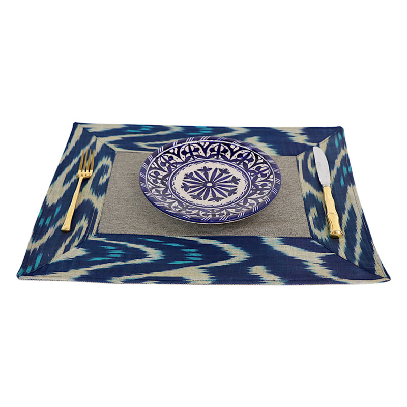 Silk Geometric Rectangle Placemat
