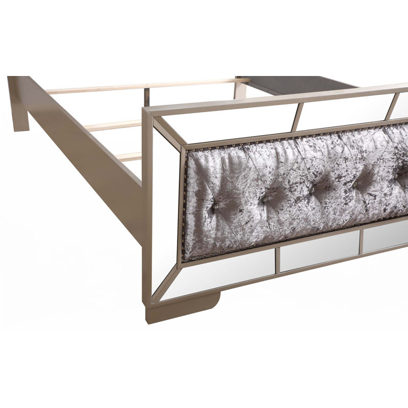 Lit contemporain Sleek Silver Champagne (lit seulement)