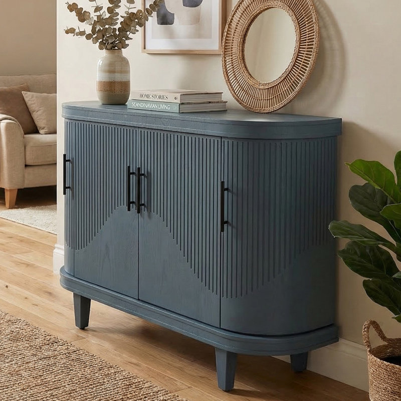 47" Console Table Entryway Sideboard for Hallway Living Room, Blue
