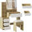 Makeup Vanity Desk with LED Mirror, Drawers, Power Outlet & Stool, Dressing Table for Bedroom