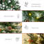 Arbre de Noël 9 pi avec 460 branches réalistes, pin, baies rouges et forme d'assemblage facile, sans arrosage nécessaire