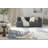 Nourison Astra Machine Washable Ivory Blue Modern Indoor Rug-1790573780