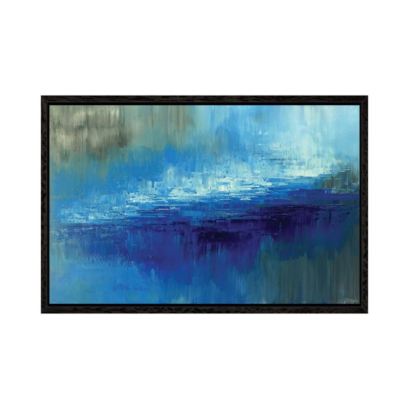 Lost Paradise by Tatiana Iliina - Painting on Canvas, 101.6 cm H x 66.04 cm W, Black Framed