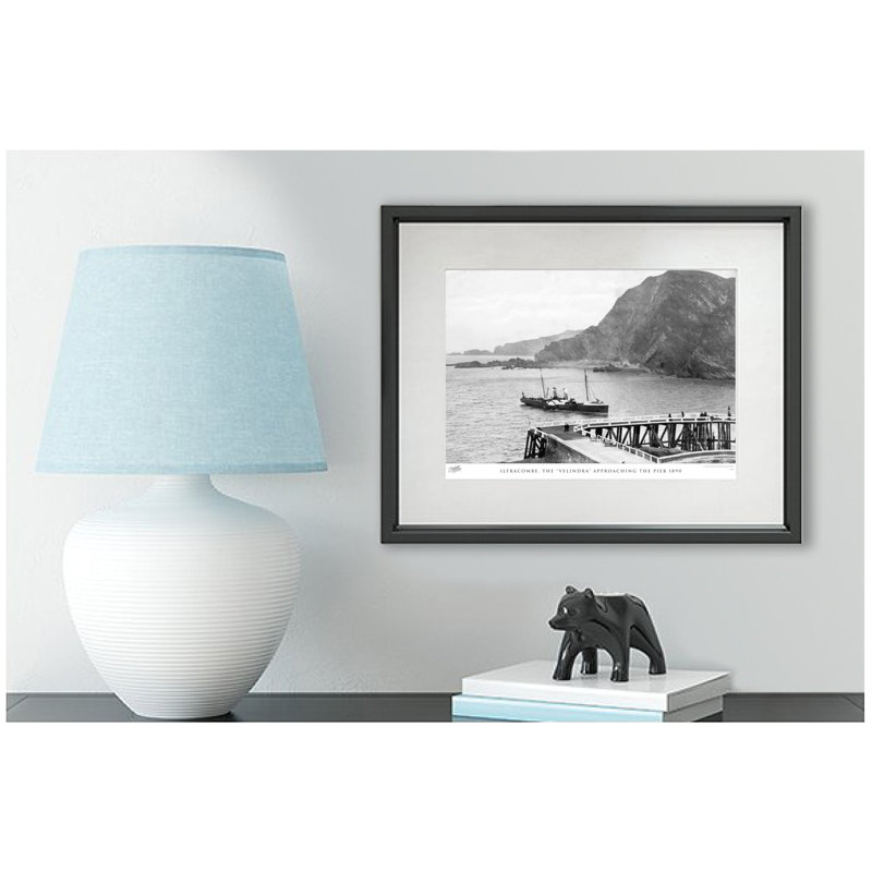 Ilfracombe, The Velindra Approaching The Pier 1890 - Single Picture Frame Print, 45cm H x 60cm W x 2.3cm D
