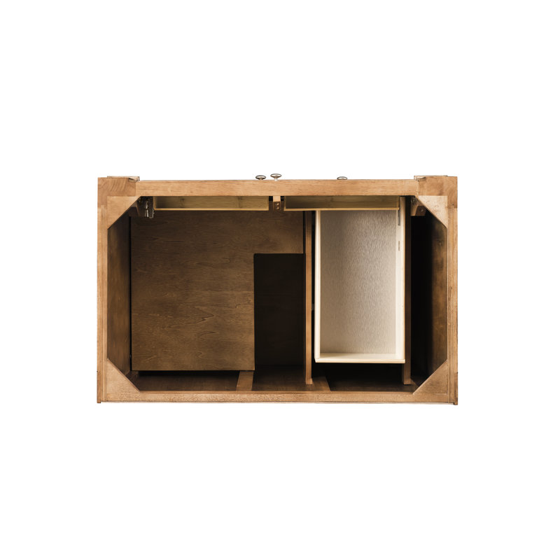 Bristol 36'' W Single Bathroom Vanity Base, Saddle Brown