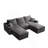 "110" L-Shaped Sectional Sofa-573499198