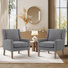 Ensemble de 2 fauteuils d'appoint rembourrés à oreilles 28,35 po de large