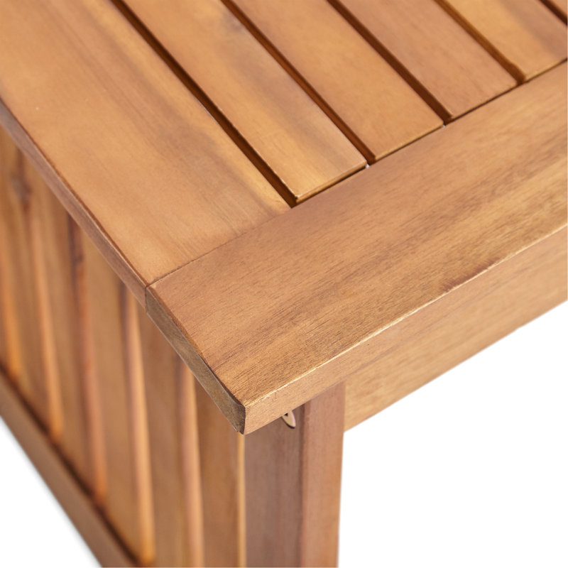Table basse de 40 po x 24 po de 18,72 po de hauteur en bois avec patine brune et bordure bronze antique
