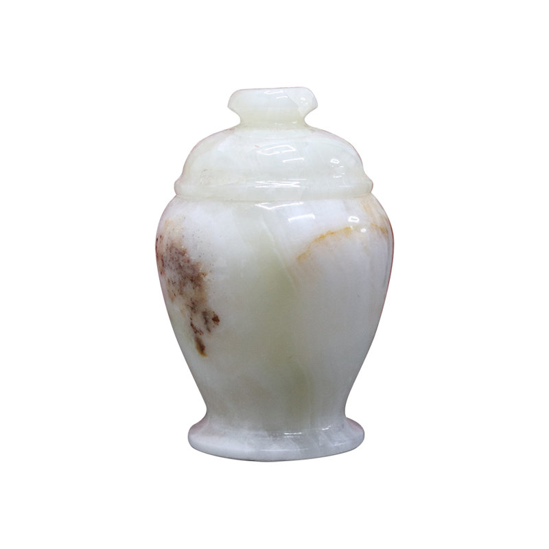 Marble Keepsake Cremation Urn For Ashes, Green
