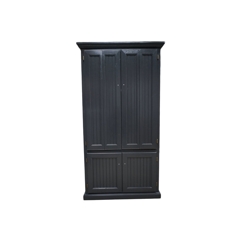 Bureau armoire en bois massif Neasa, Minerai de fer