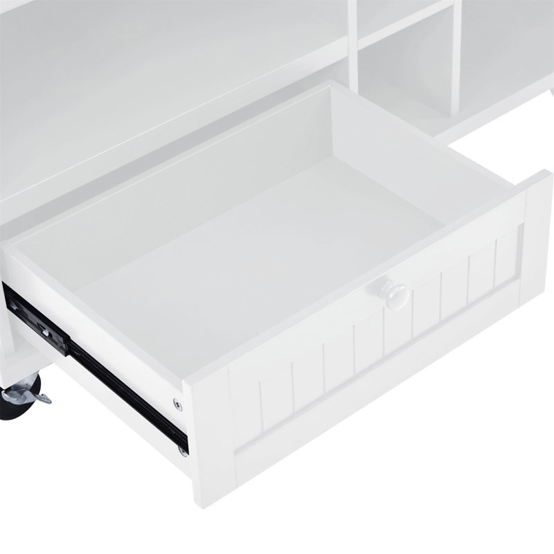 Chariot pour îlot de cuisine polyvalent avec beaucoup de rangement et de mobilité pour une cuisson efficace