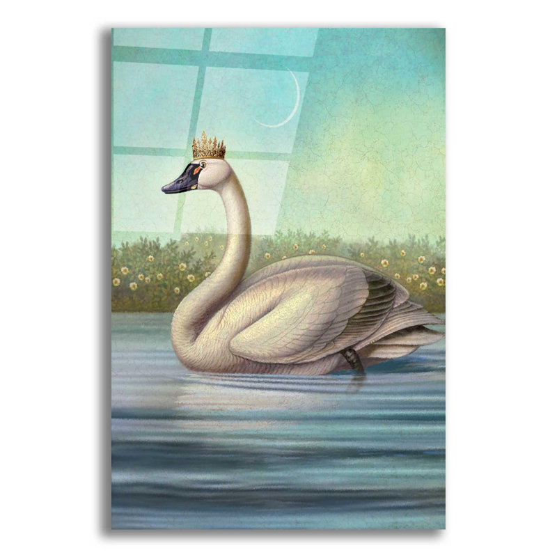 «Queen of Water Swan» par Dan Craig, H 16 po x l 12 po x P 0,13 po