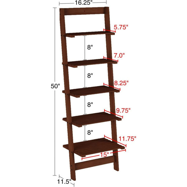 Highland Dunes Wabansia Ladder Bookcase & Reviews | Wayfair
