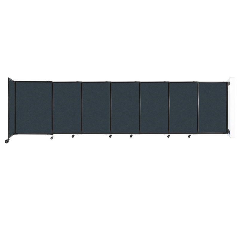 Cloison coulissante 5 pi, H 48 po x l 186 po x P 33 po, Gris anthracite