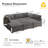 Hogle Modular Sectional Sofa With Ottoman, Plush Corduroy Fabric, Convertible U/L-Shaped Couch With Wide Deep Seats For Living Room-1071954712