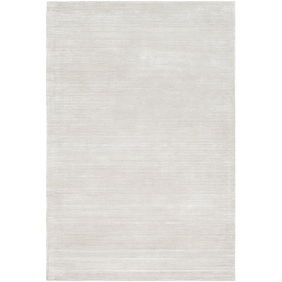 Tapis gris clair touffeté à la main Axel