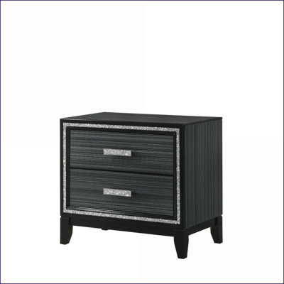 Table de chevet moderne 2 tiroirs Haiden