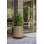 Grand pot à fleurs rond en bois d'aspect bois de 23,8 po Keter Signature Conic