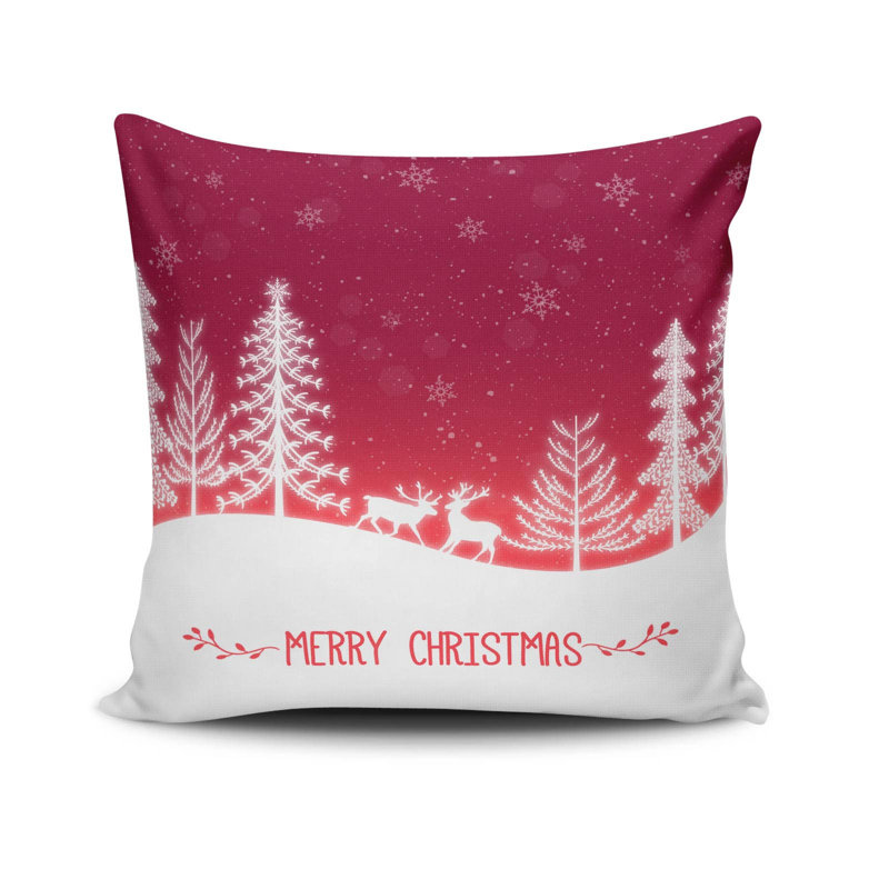 Coussin décoratif Dottie, 17,0 x 17,0 pouces, 50% coton / 50% polyester, lavable à la machine, repassable, rembourrage en silicone, fermeture à glissière dissimulée | Coussin décoratif doux et élégant pour le salon, la chambre à coucher et le bureau