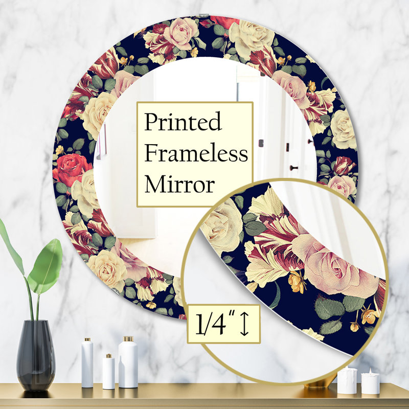 Miroir mural Obsidian Bloom 4 Farmhouse, H 31,5 po x l po