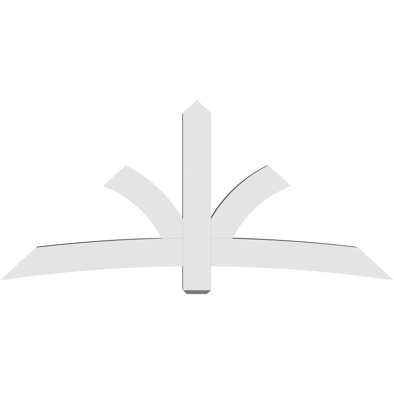 Support pour pignon Davenport, H 38,5 po x l 84 po (pas: 11/12), P 6 po x F 6 po, PVC