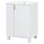 Meuble-lavabo 24 po avec lavabo, armoire de salle de bain avec tablette de porte, rangement latéral ouvert, structure en bois massif, porte à fermeture douce-115672102